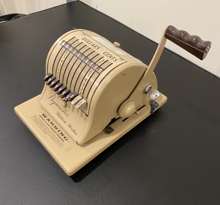 Antique Paymaster Check Writer - photo 3
