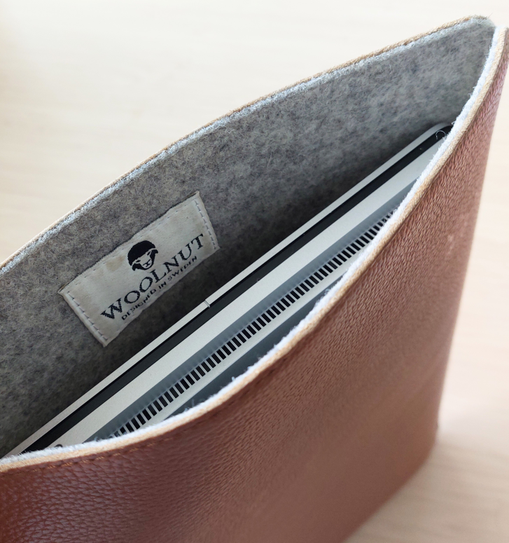 Woolnut leather MacBook Sleeve thumbnail