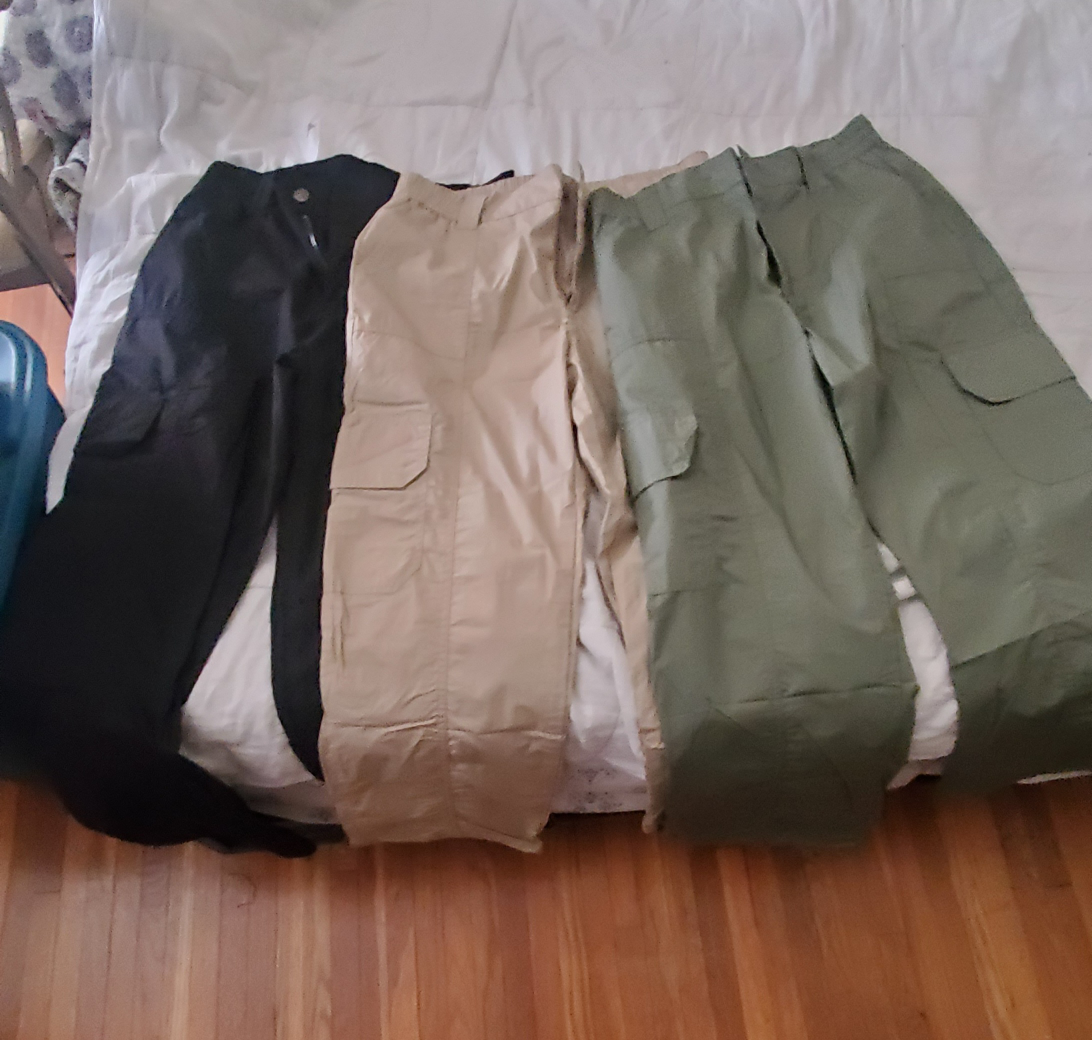 womens cargo pants large new - photo 2