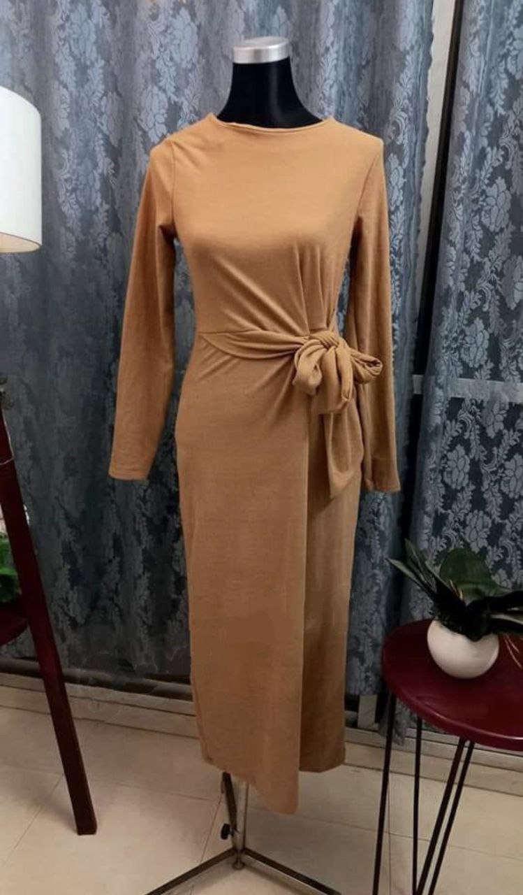 Knotted long dress
