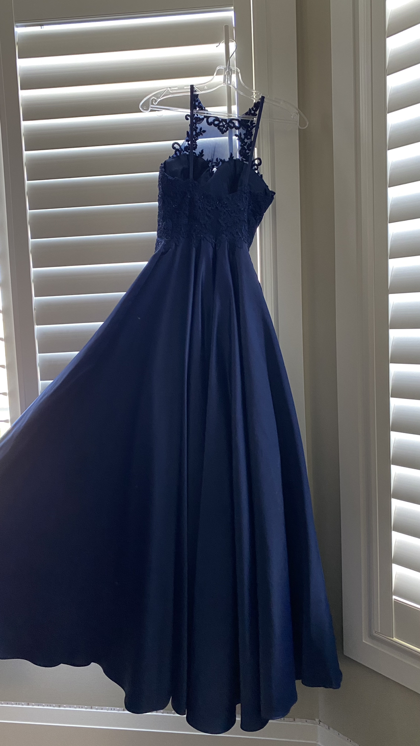 Navy blue prom or birthday dress - photo 3