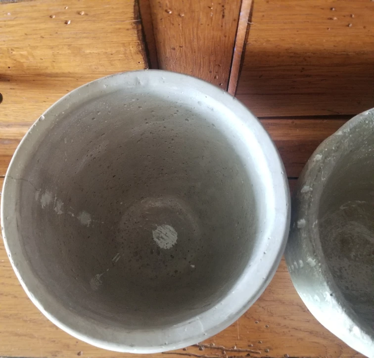 TAG Ltd 2 Small Stone Planter Vases, Home Decor 🧡 image indicator(3)