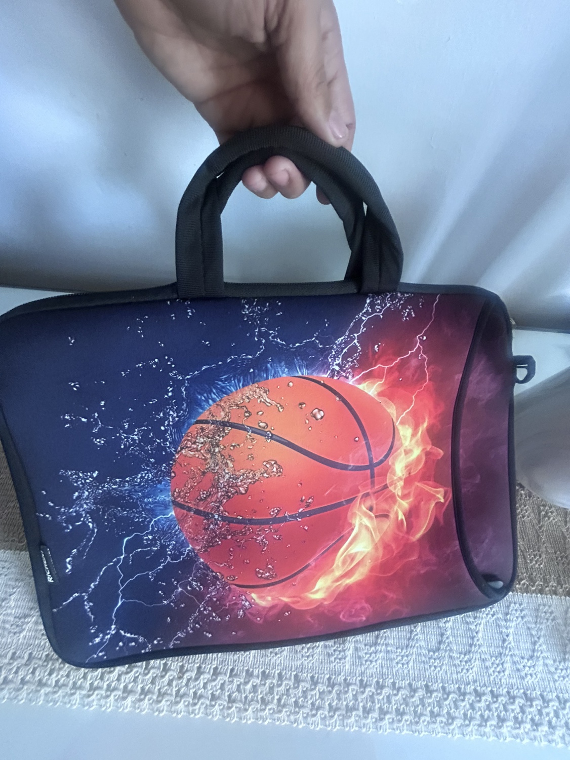 Bag cover from laptop and table