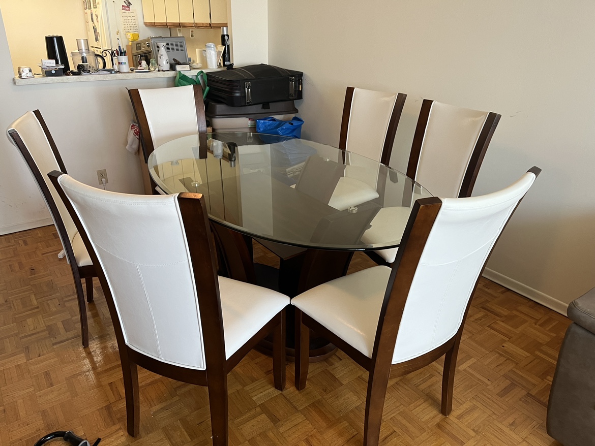 Never Used Dining Table & 6 Chairs - photo 2