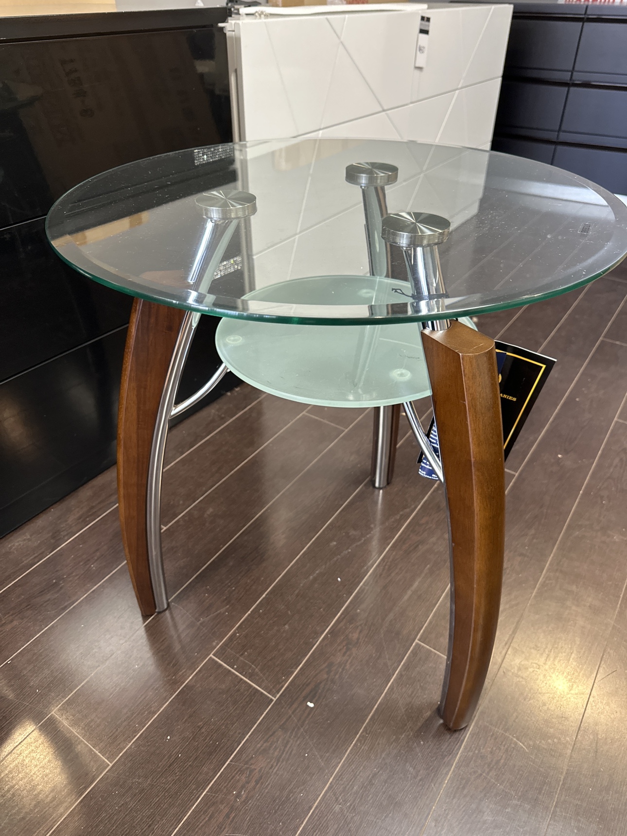 End table- glass top thumbnail