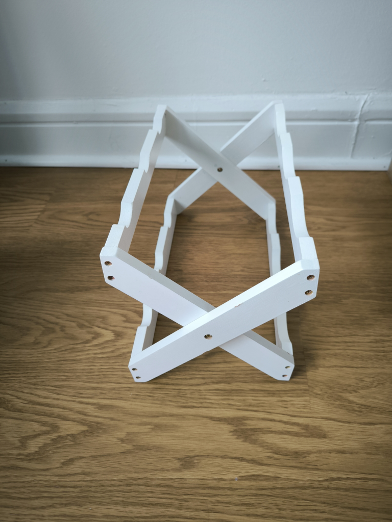 Wine Rack - 6 bottles, white wood - photo 2