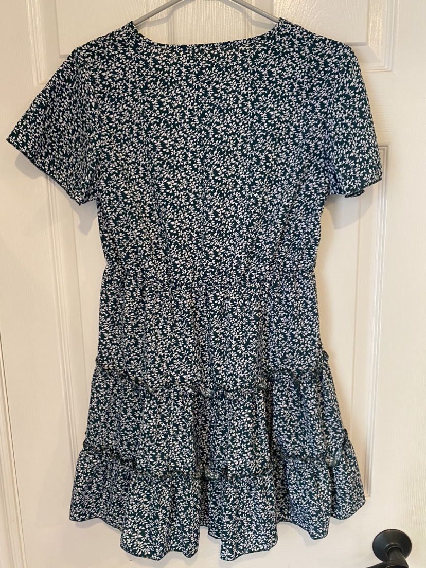 Green Floral Summer Dress image indicator(3)