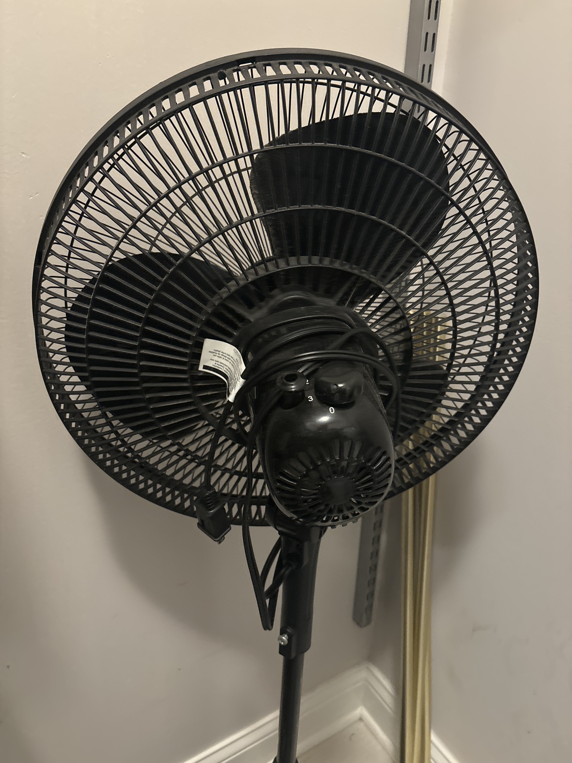 Black Rotating Standing Fan - photo 2