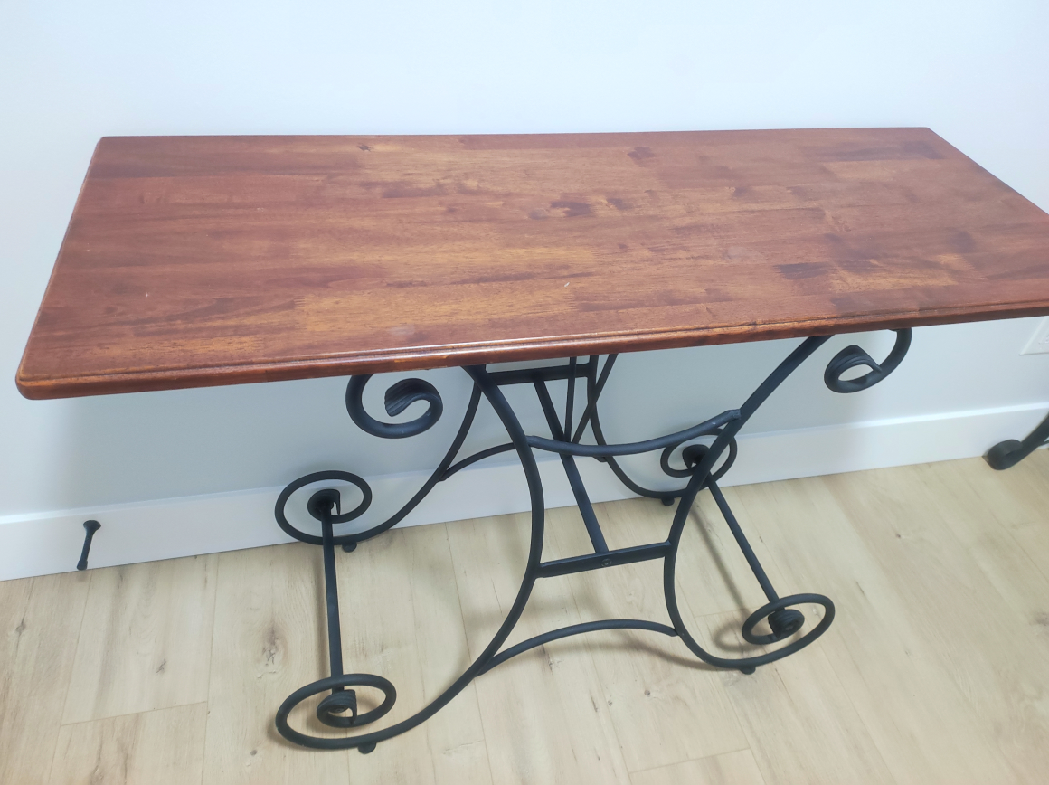 Premium High End Iron and wood mirror with table image indicator(4)