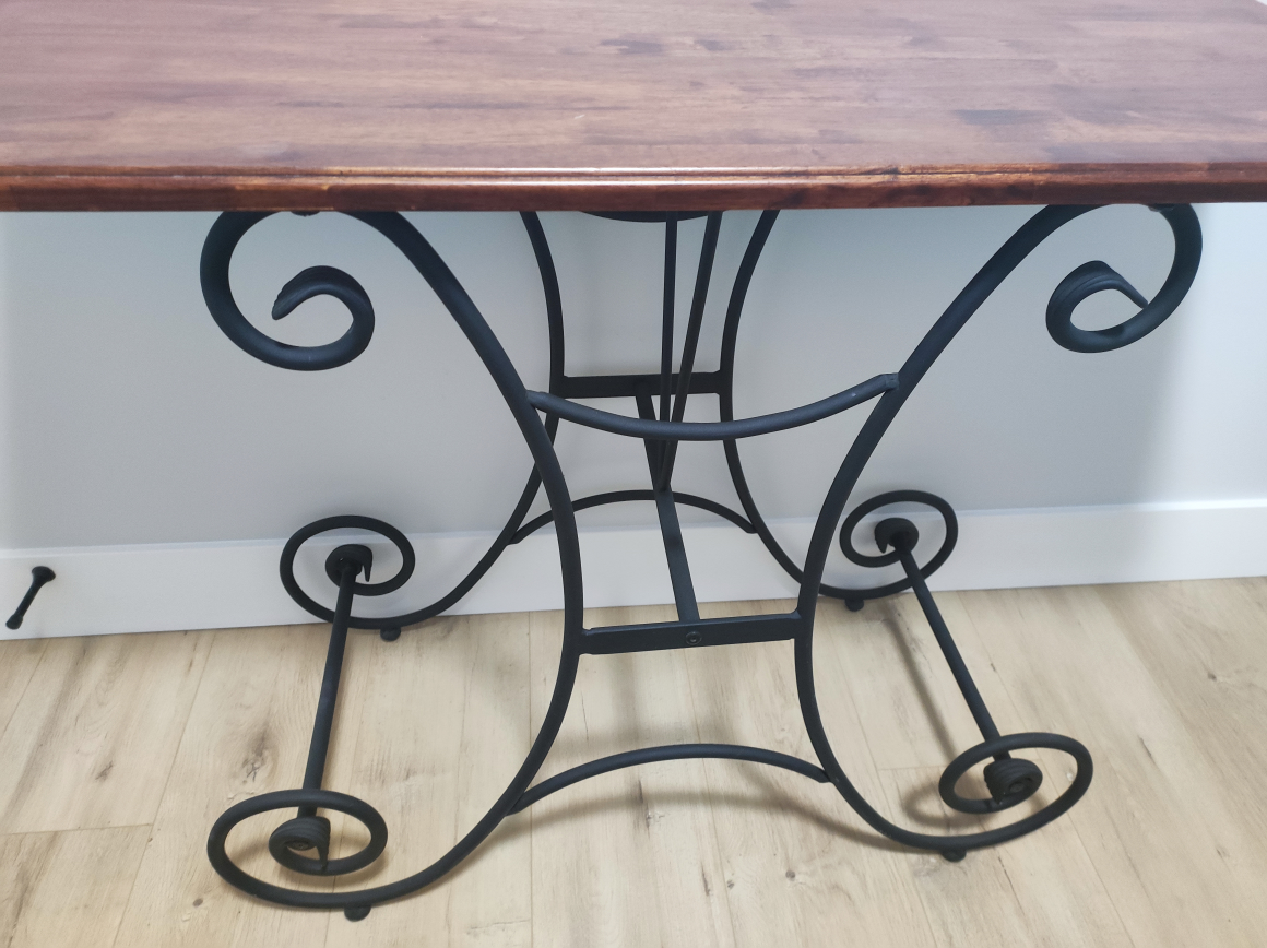 Premium High End Iron and wood mirror with table image indicator(5)