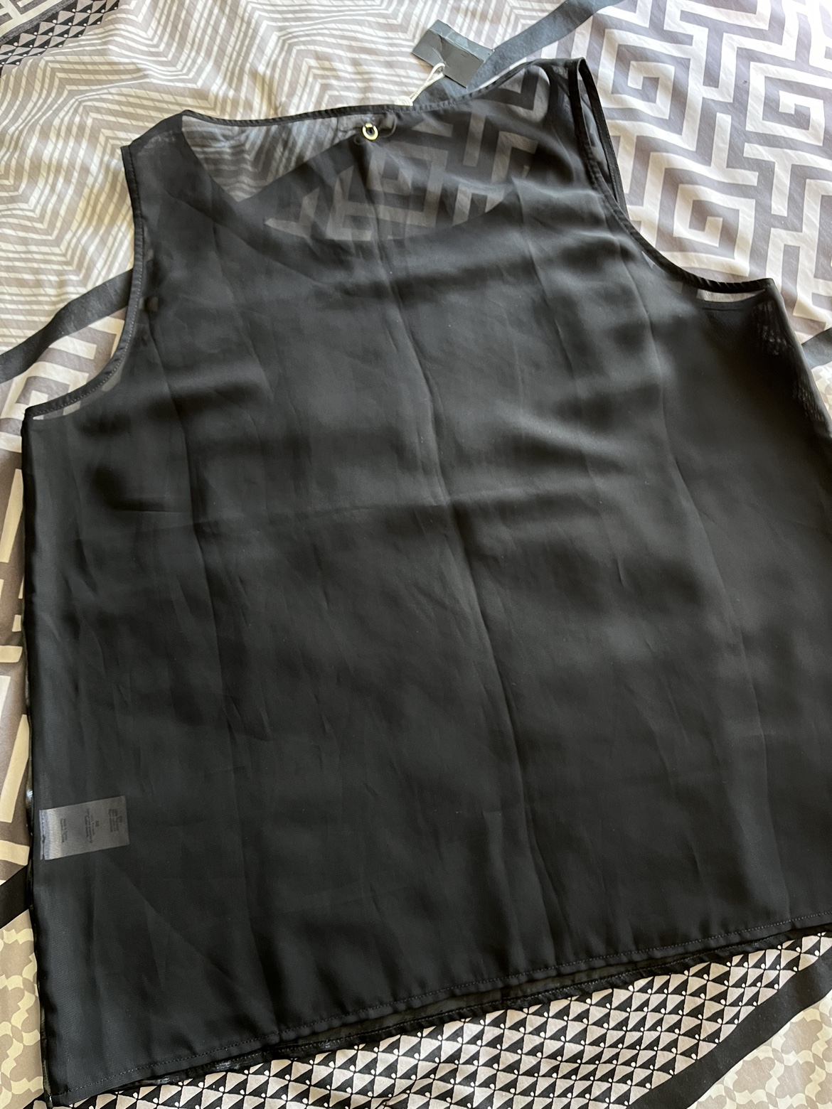 Chiffon Black Evening Top - photo 3
