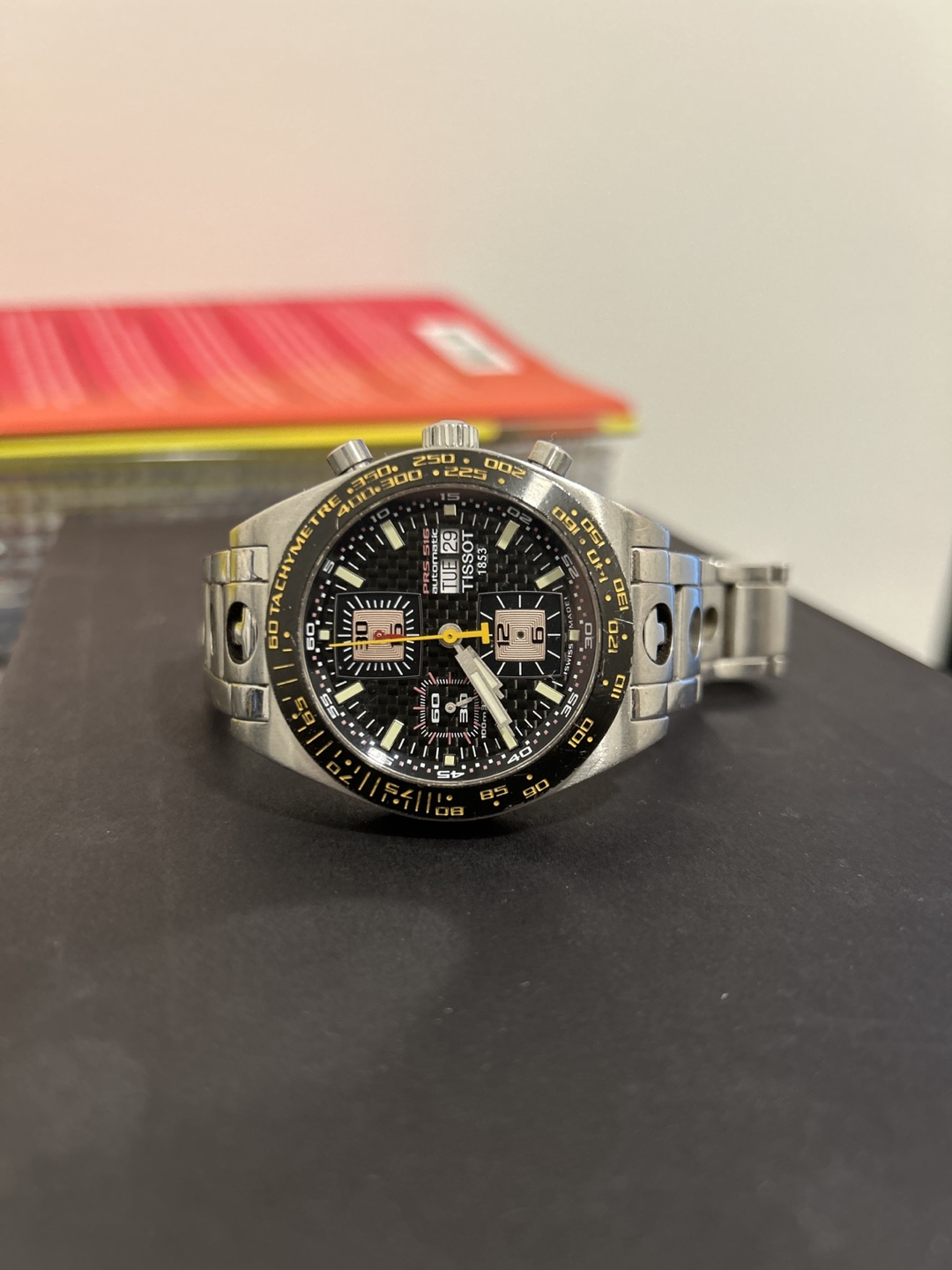 Tissot PRS 516 Valjoux carbon fiber