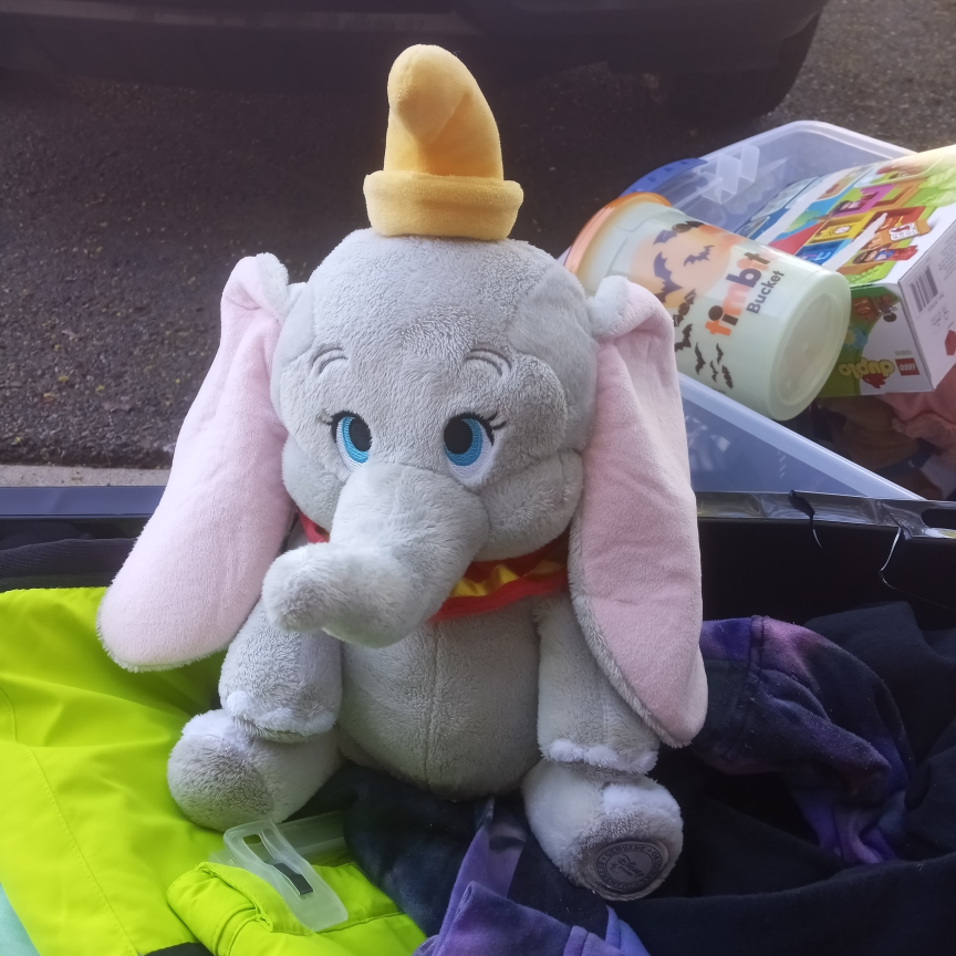 rare find !  authentic Dumbo plushie  from Disney store