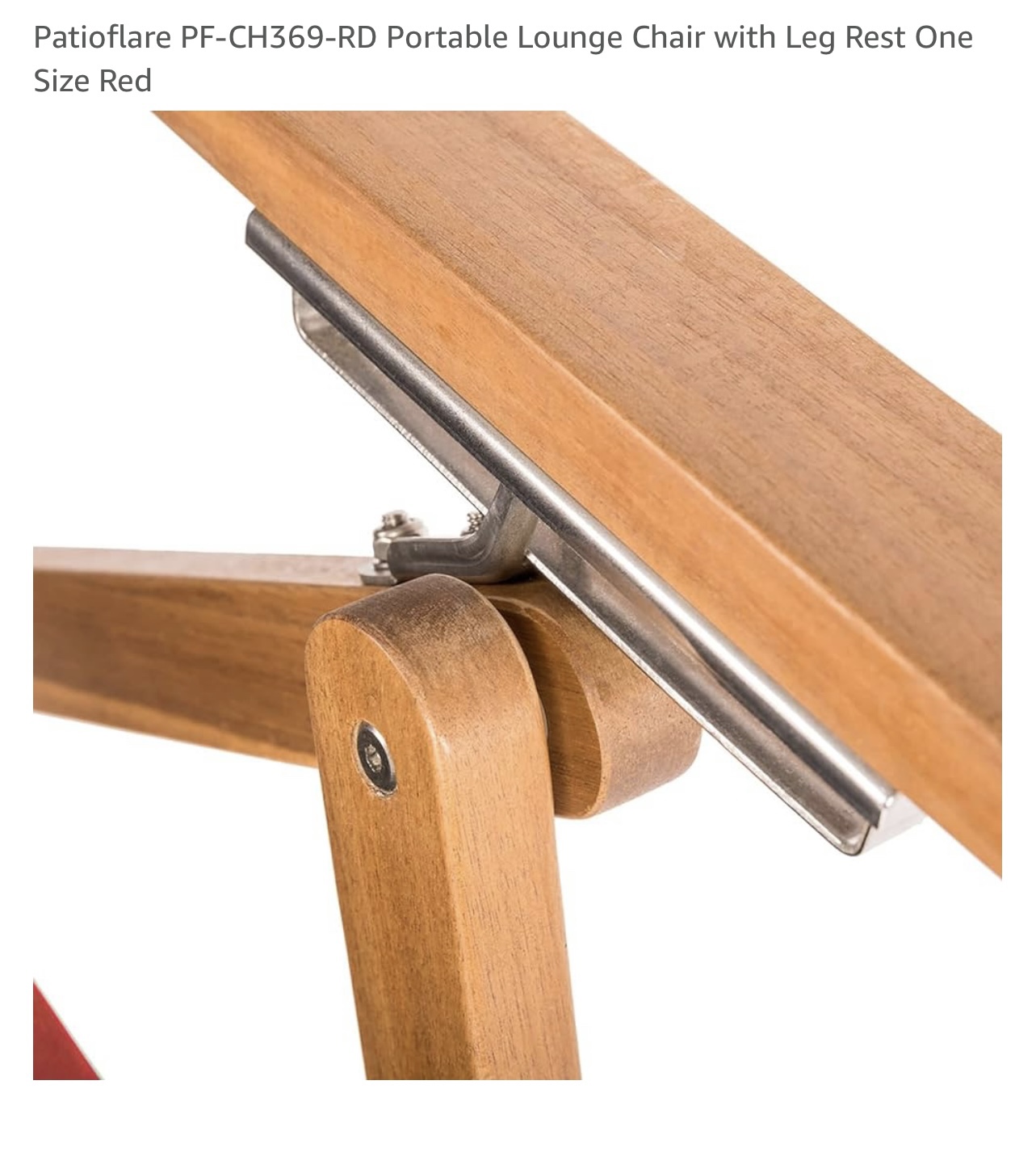 NEW! 3 Portable Wood Red Lounge Chairs with Removable Leg Rest image indicator(10)