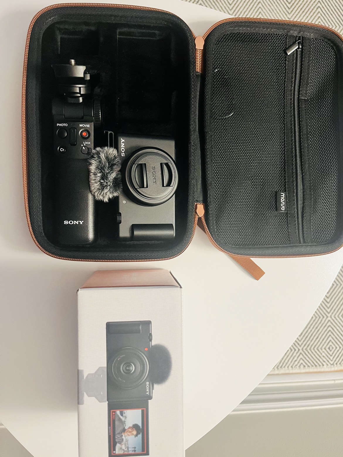 Sony ZV 1F Camera with Shooting Grip