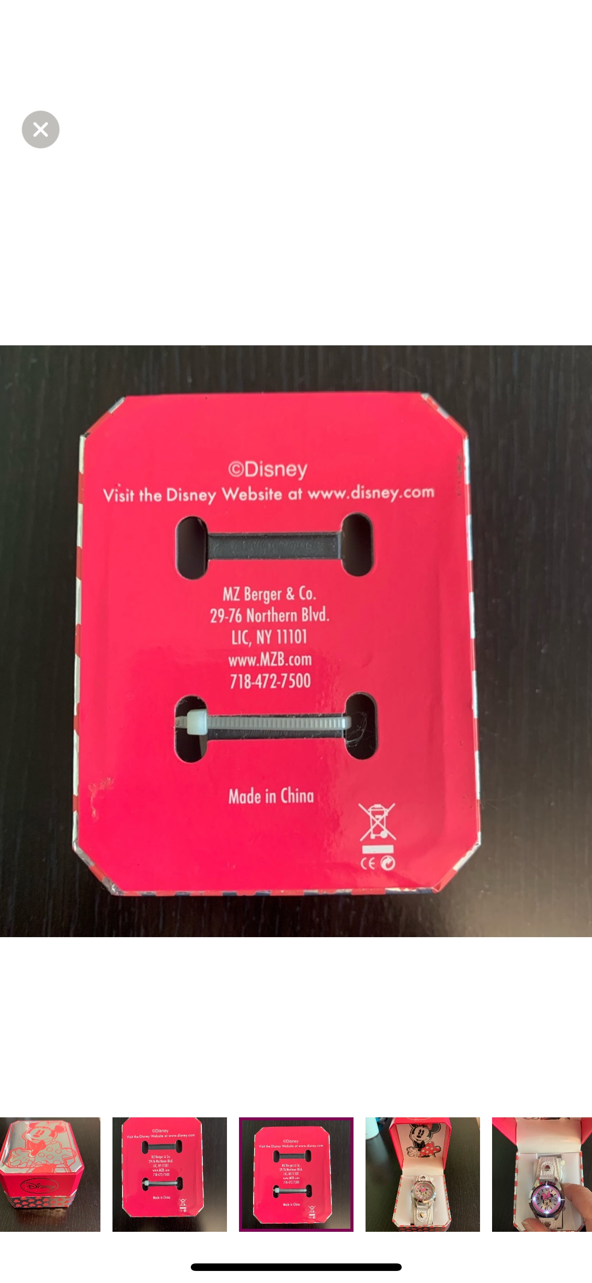 Never been used Minnie Mouse watch image indicator(6)