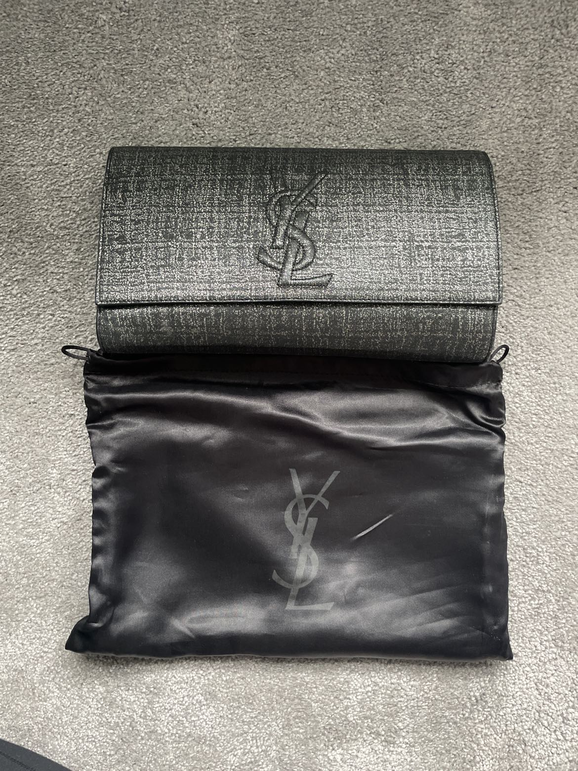 YSL large clutch bag