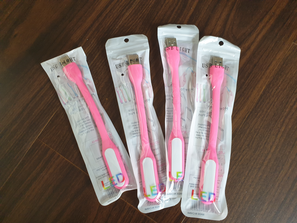 Pink USB mini portable LED light