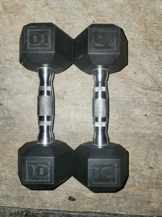 10lb Hex Dumbbell Set