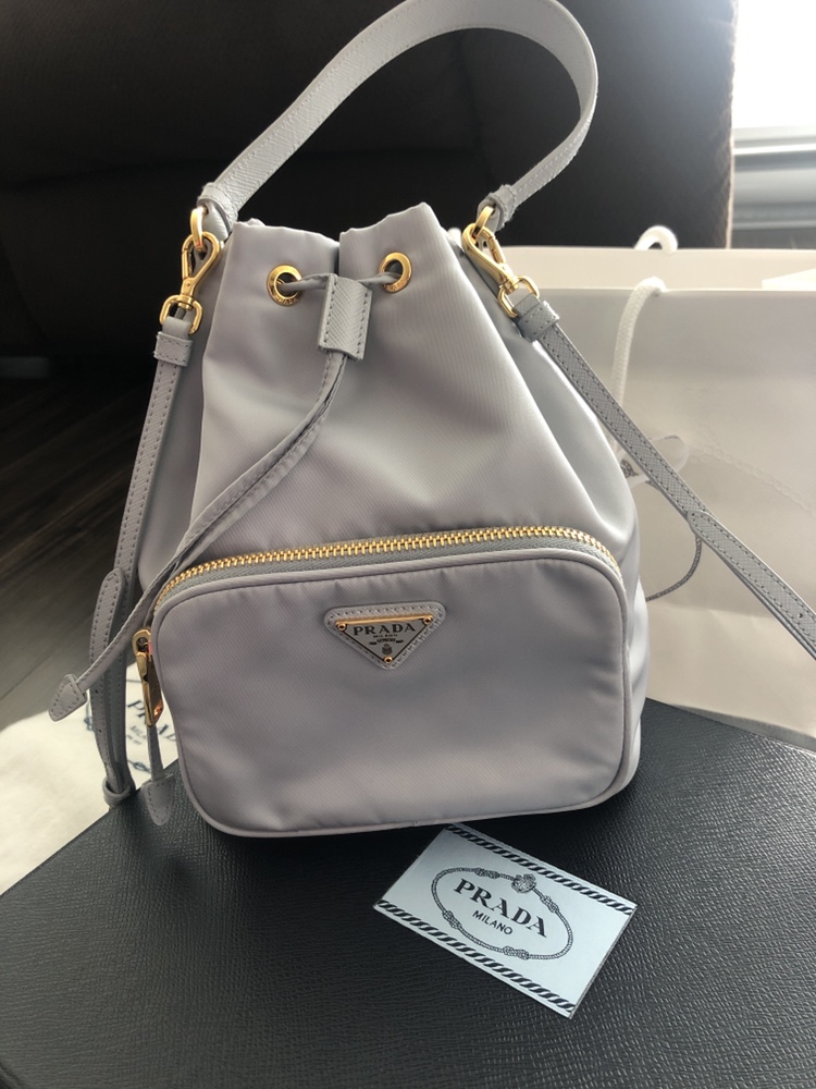Prada re nylon bucket bag
