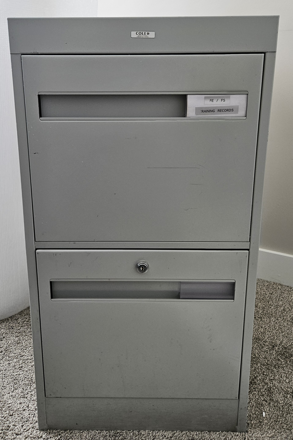 Vintage Cole Steel - 2 Drawer  Vertical  Filing Cabinets - photo 3