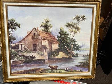 Farmhouse Print With Gold Frame