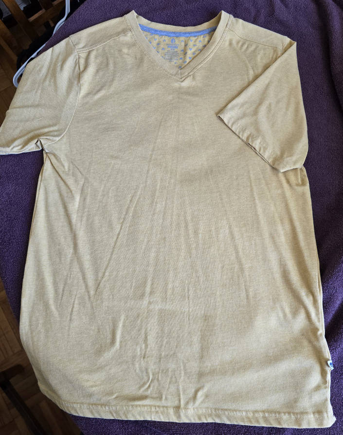 Men's T-Shirt V-Neck sz Medium image indicator(2)