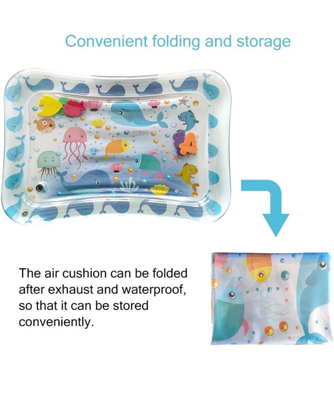 New Inflatable Baby Ice Pad Bright Underwater World Toys image indicator(4)
