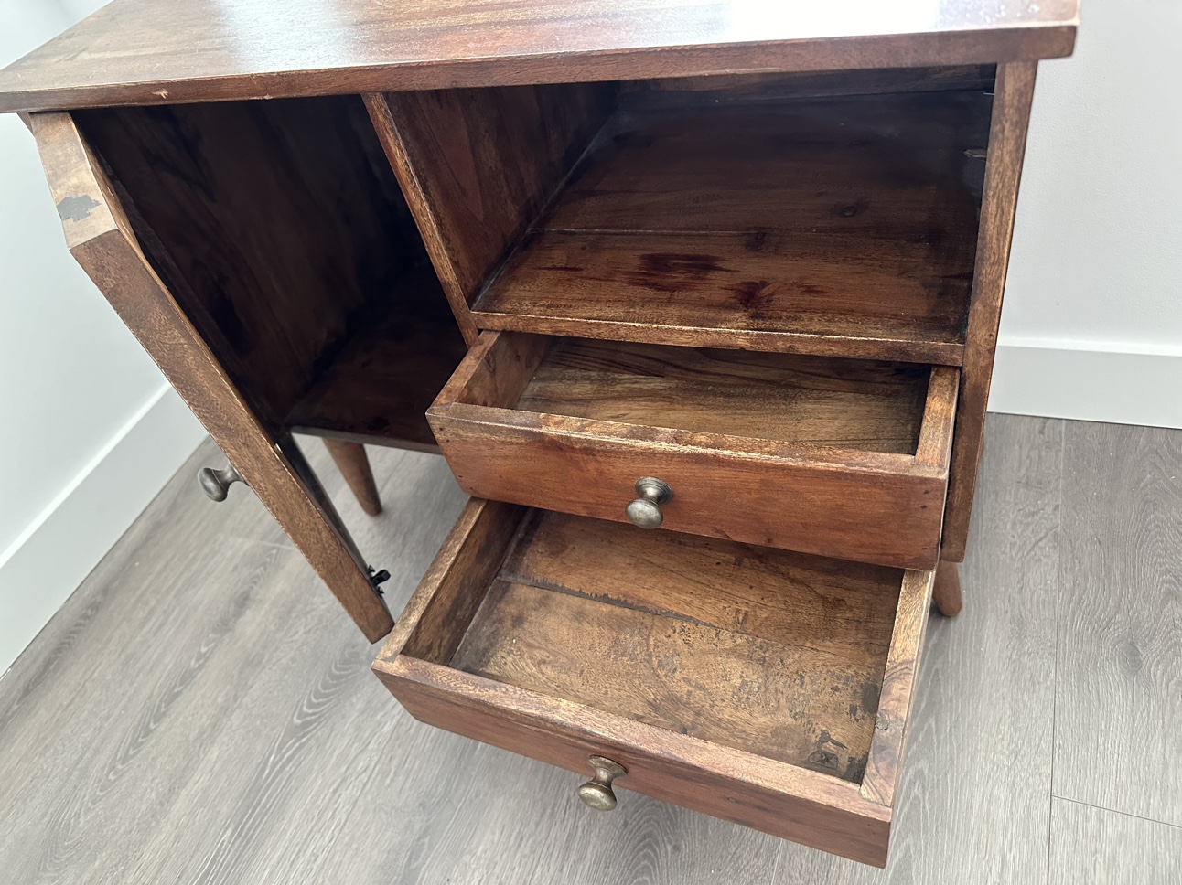 Wooden side table - photo 3