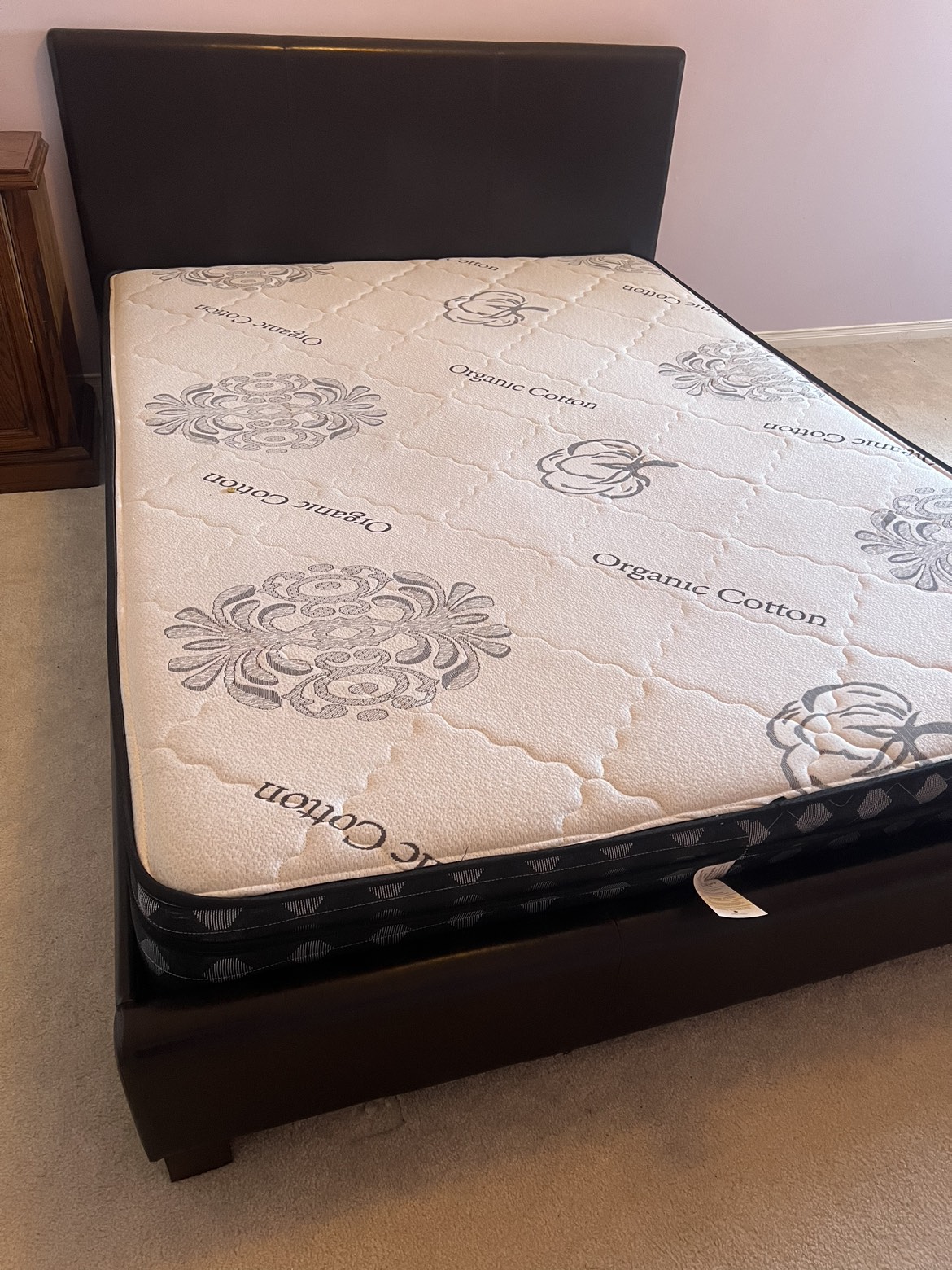Queen sized bed