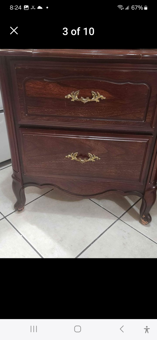 2 french provincial nightstands.  message for price. - photo 2