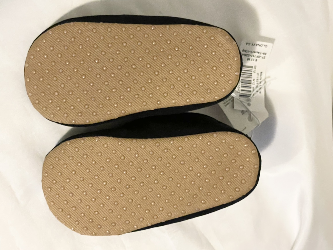 Sz 6-9 M Old Navy girls infant shoes with bow black - photo 4