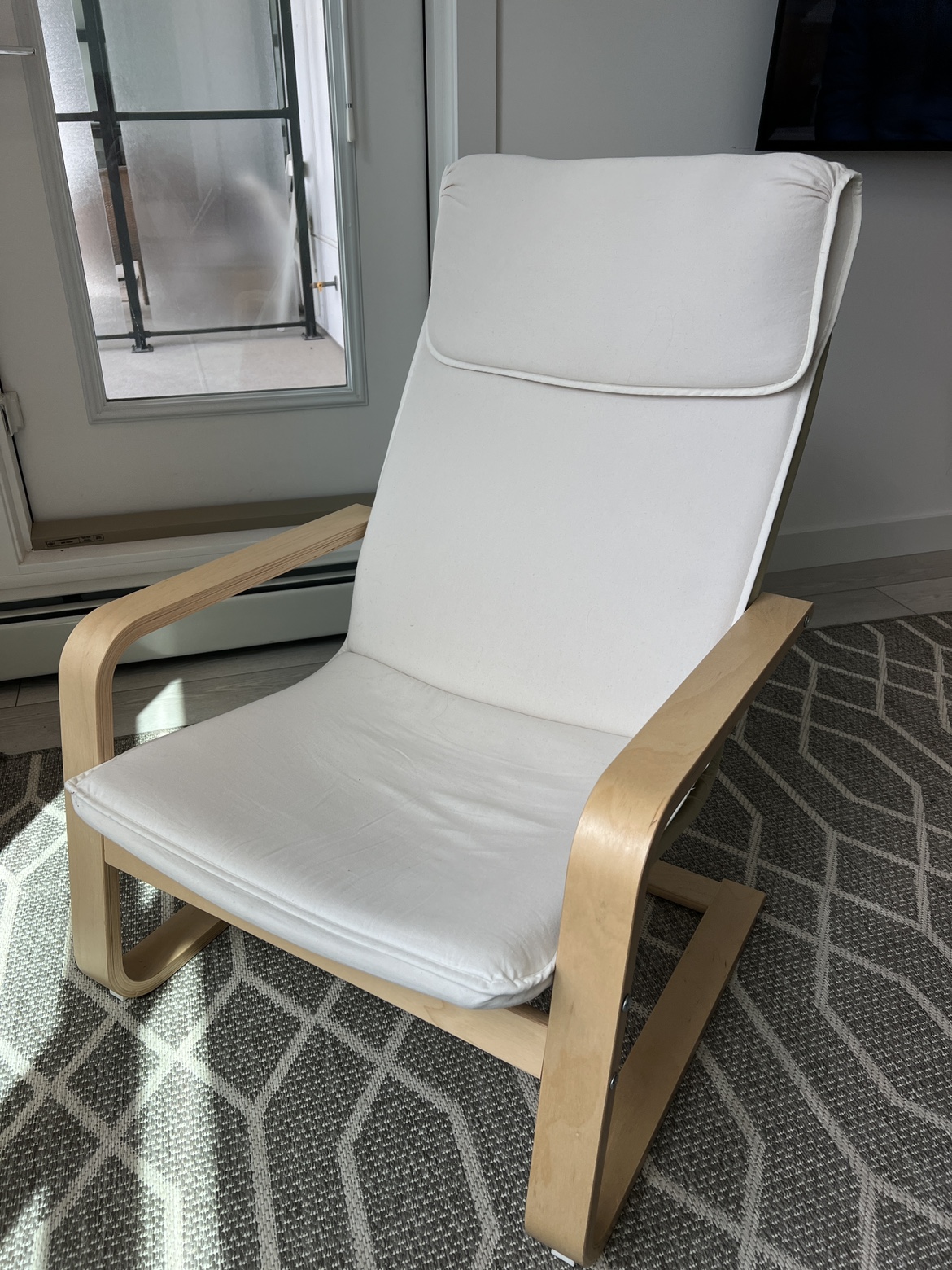 White IKEA Poang Armchair