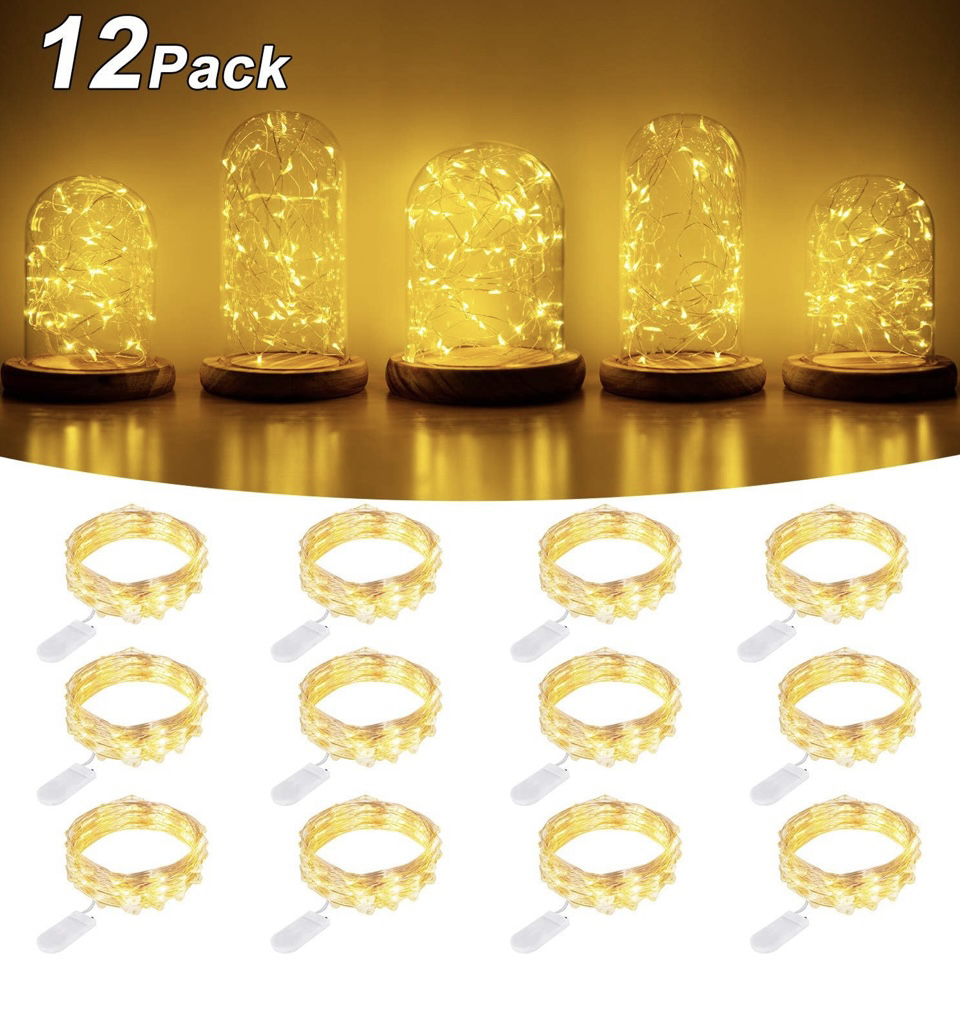 Led Lights Battery Operated String Lights Waterproof Silver Wire image indicator(4)