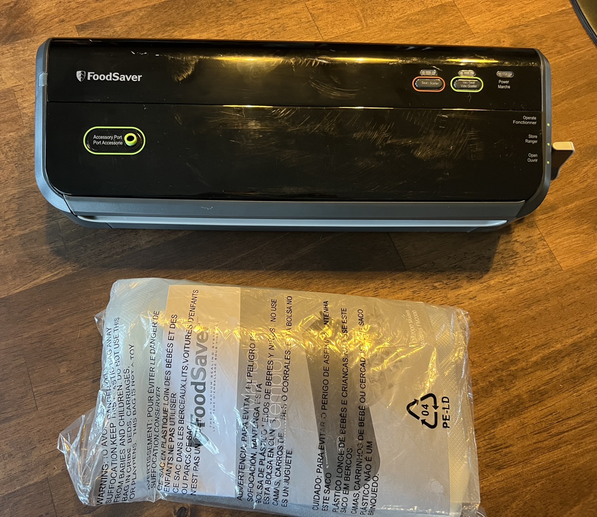 Food saver with bags