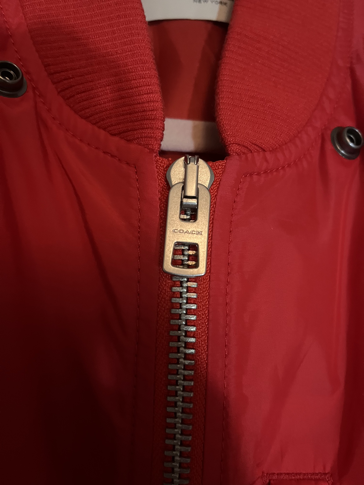 COACH MA-1 RED BOMBER JACKET - photo 3