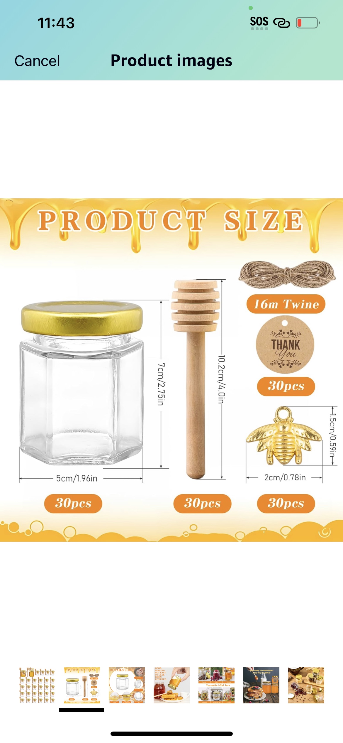 Party favors - Mini glass honey jars #464 image indicator(2)