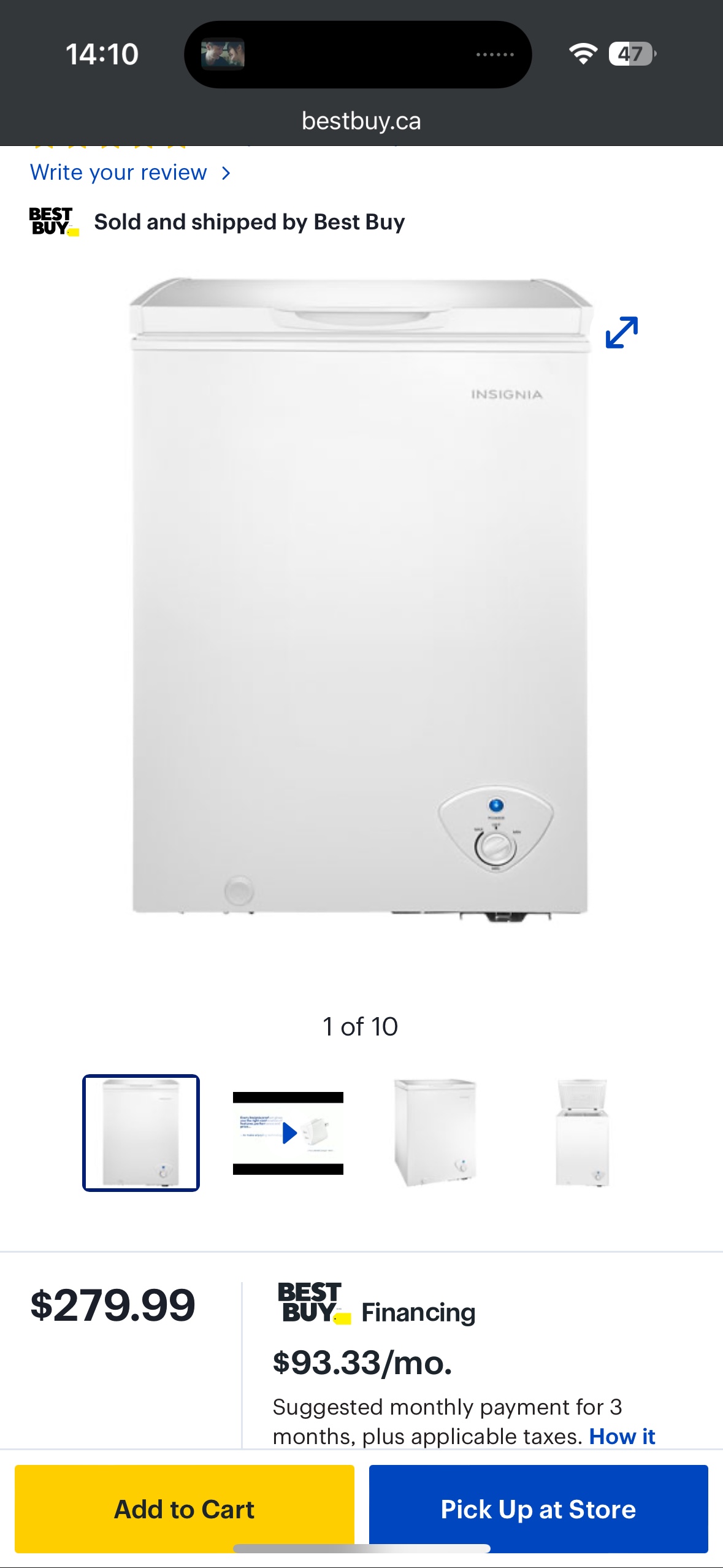 Insignia Freezer thumbnail