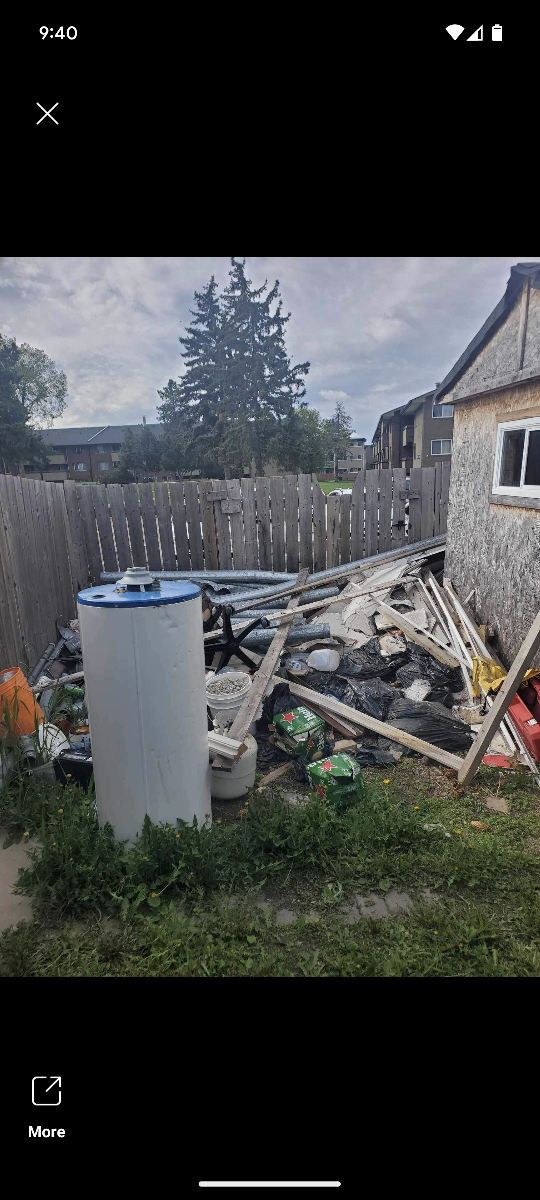 Junk removal call 780 884 7800 or 780 604 3459