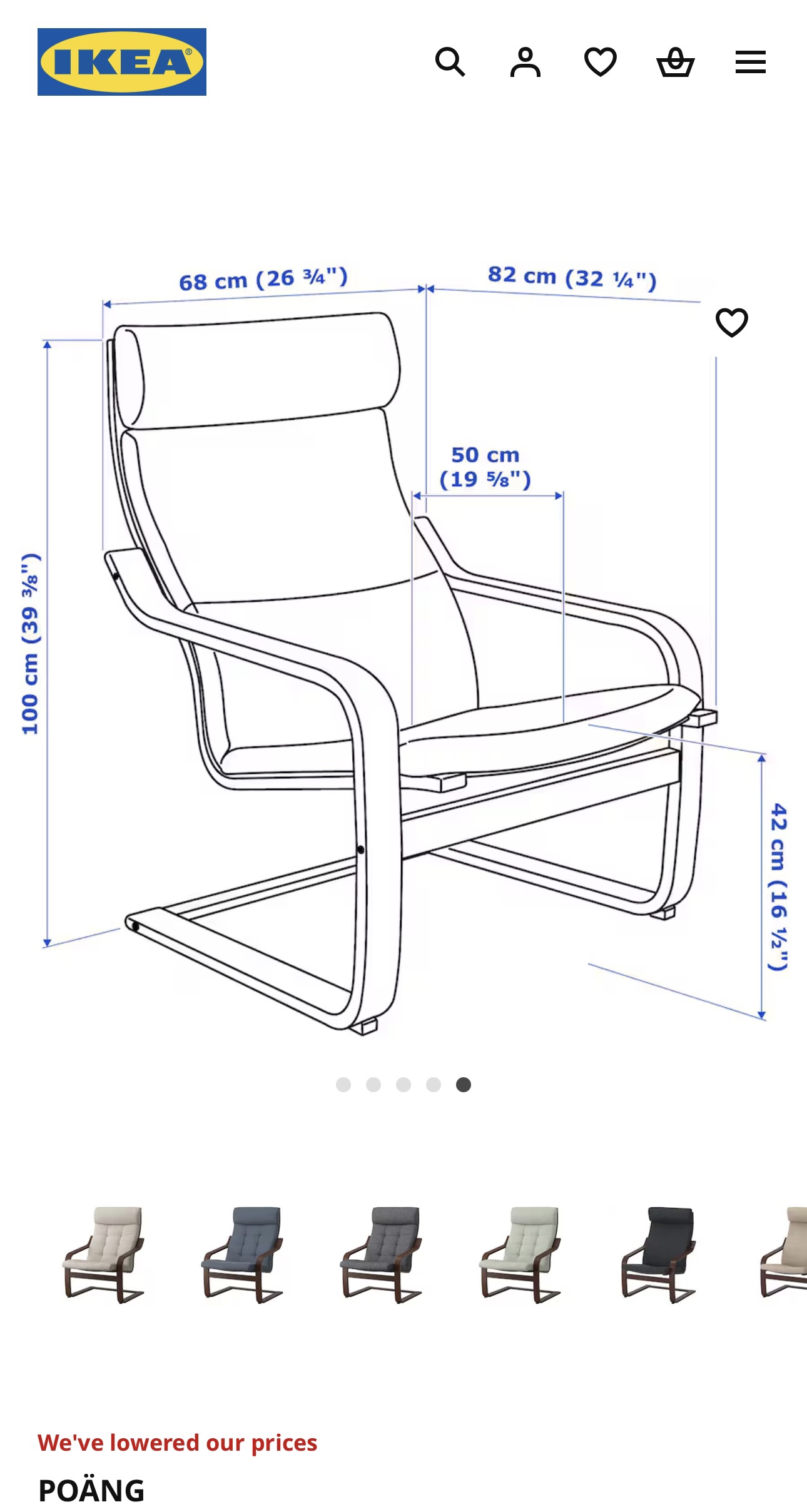 IKEA POANG Armchair image indicator(6)
