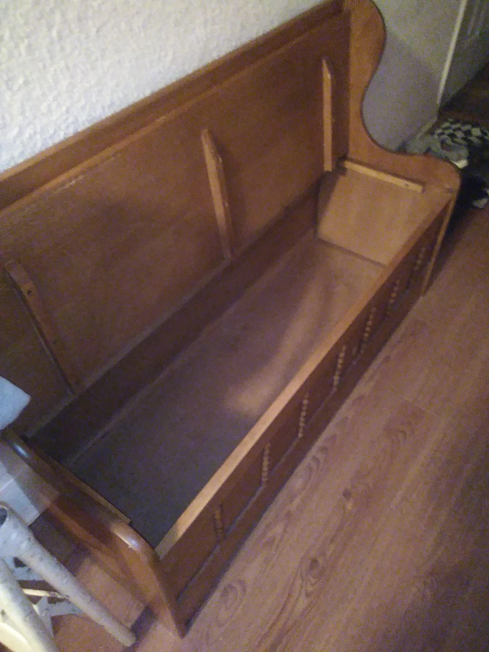 hallway bench with storage