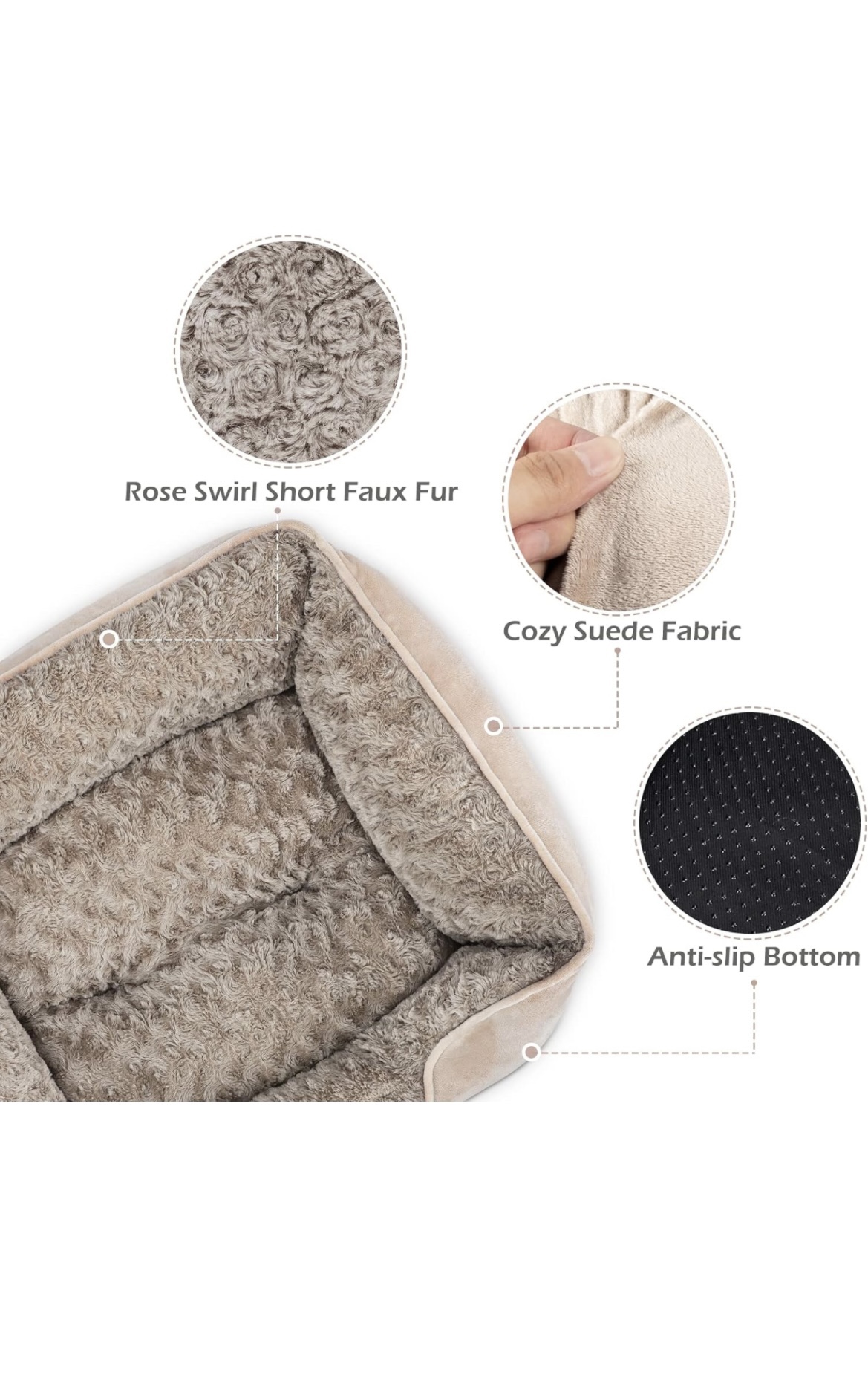 Orthopaedic dog bed for small and medium size dogs - photo 4