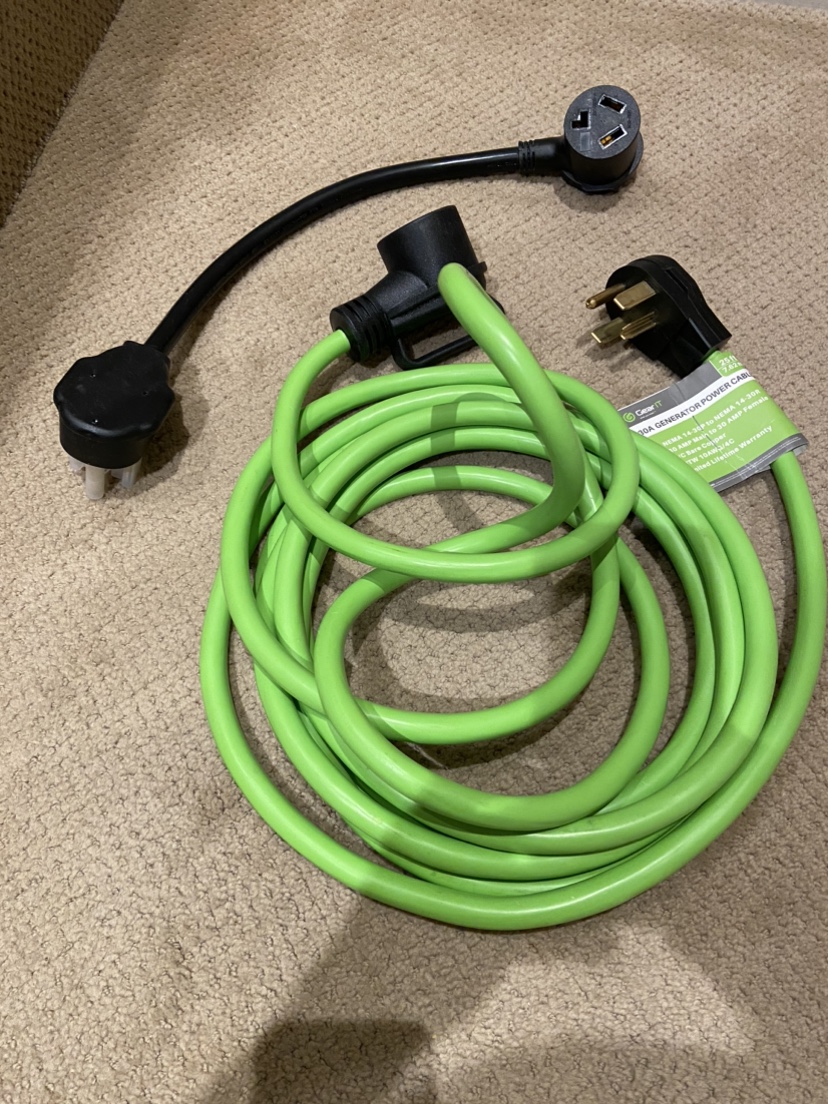 25 feet EV / RV Charger extension cable with adapter thumbnail