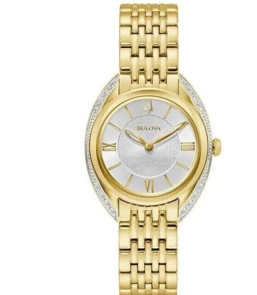 BULOVA CLASSIC DIAMOND QUARTZ LADIES WATCH