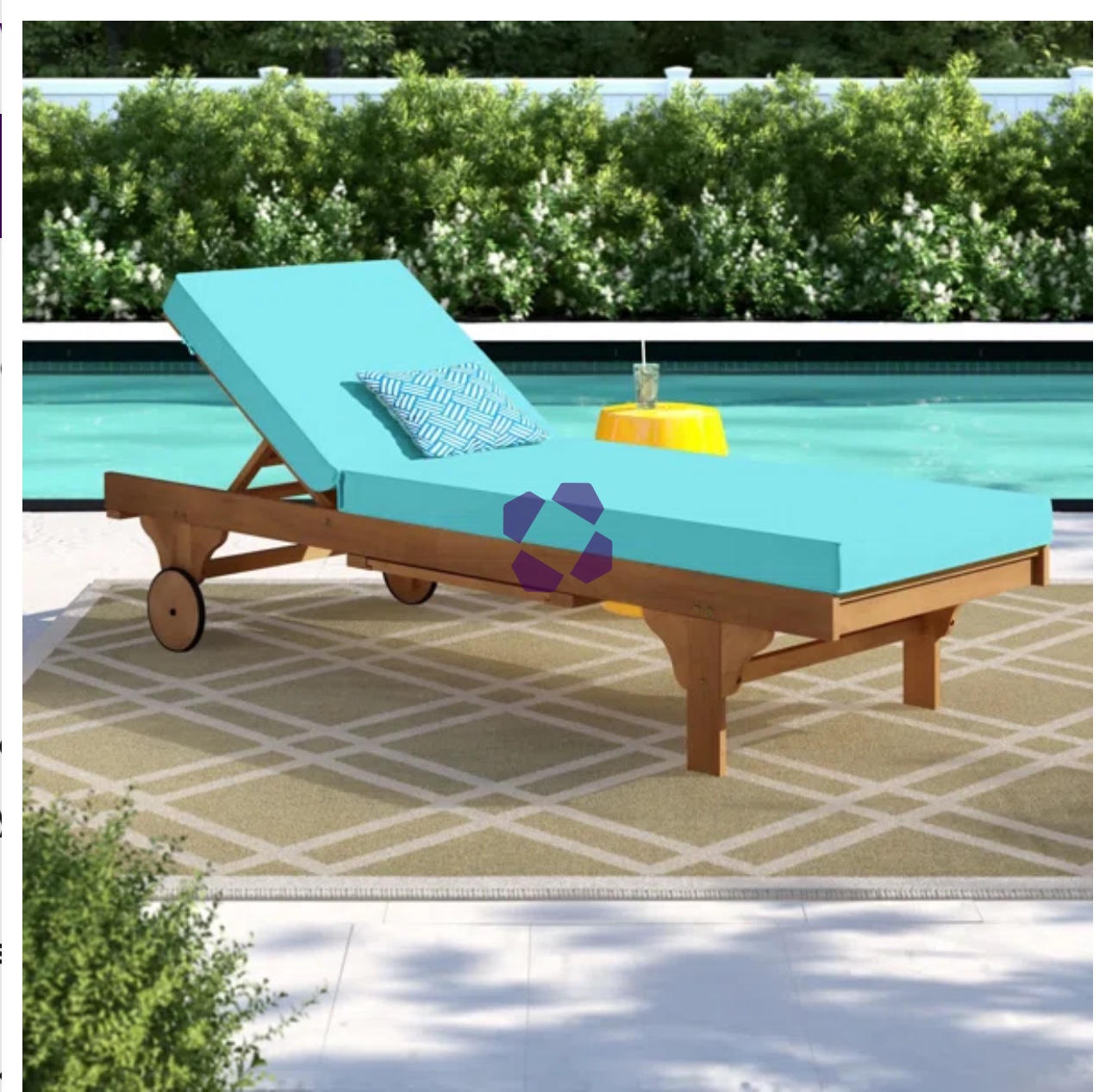 Never opened brand new reclining chaise lounge colour yellow image indicator(2)