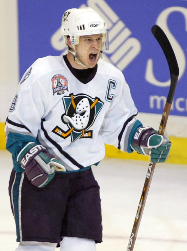 Rare Anaheim/ Mighty Ducks Old time Hockey jersey image indicator(4)