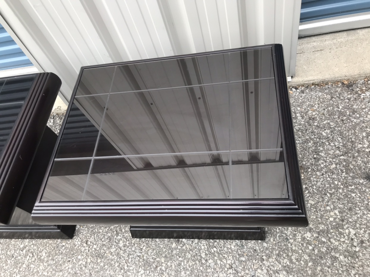 2 Coffee Table Wood/Glass. - photo 2