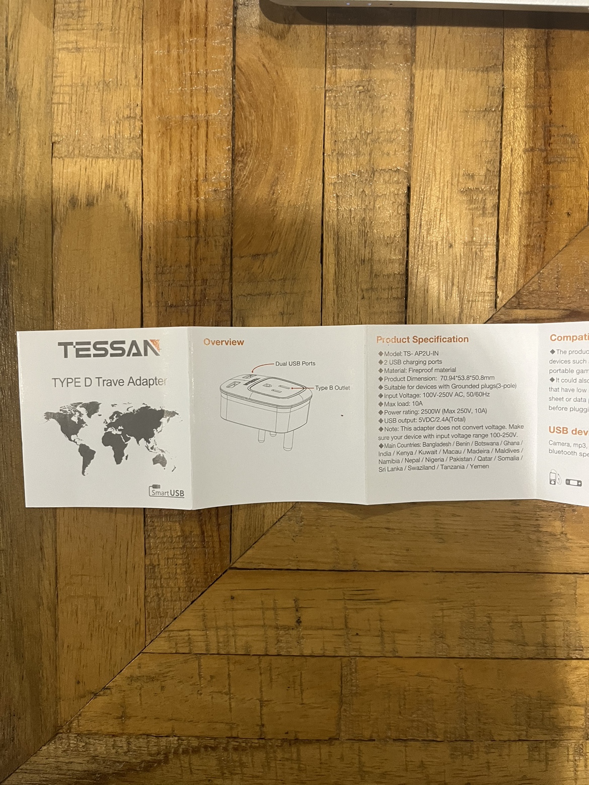 Type D Travel Adapter image indicator(4)
