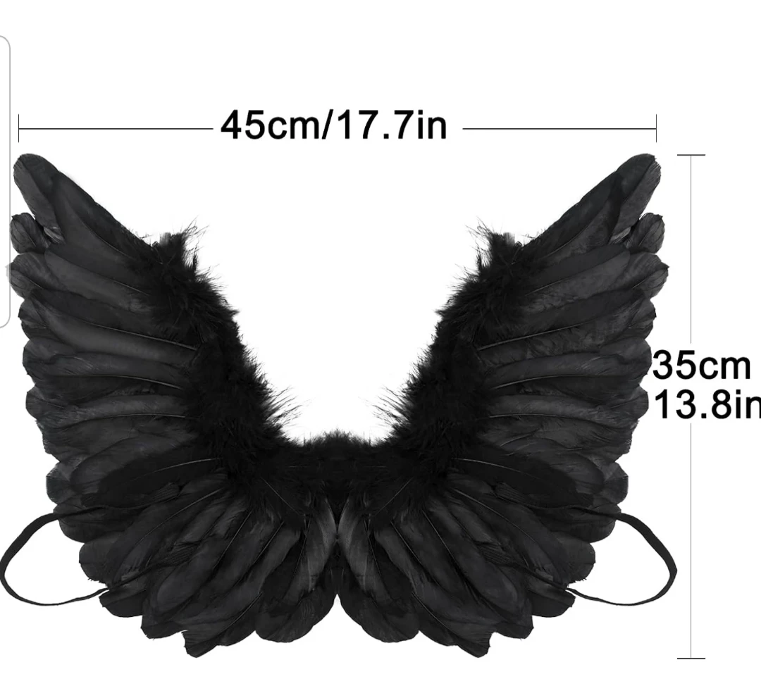 Black Angel Wings Halloween Costume, Photography / Cosplay image indicator(3)