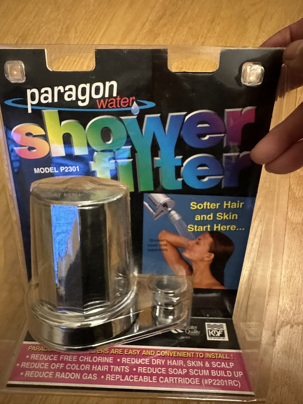 Shower filter to soften water image indicator(2)